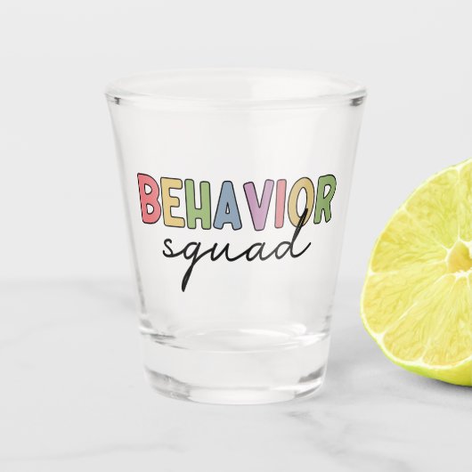 Gedragspad | Gedrag Therapist ABA Therapist Shot Glas (Voorkant)