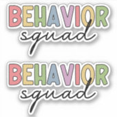 Gedragspad | Gedrag Therapist ABA Therapist Sticker (Voorkant)