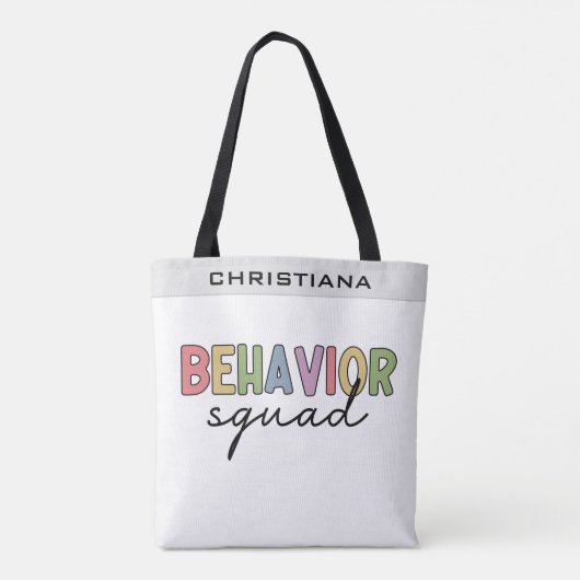 Gedragspad | Gedrag Therapist ABA Therapist Tote Bag (Achterkant)