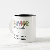 Gedragspad | Gedrag Therapist ABA Therapist Tweekleurige Koffiemok (Voorkant links)