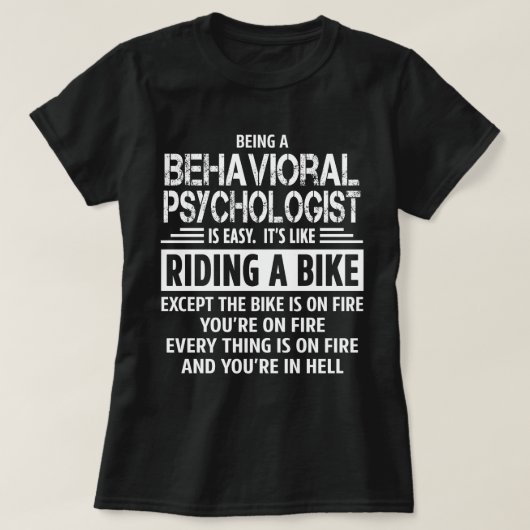 gedragspsycholoog t-shirt (Design voorkant)
