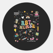 Gedragsregistratie van vrouwen Technicus Rbt Gedra Ronde Sticker (Voorkant)