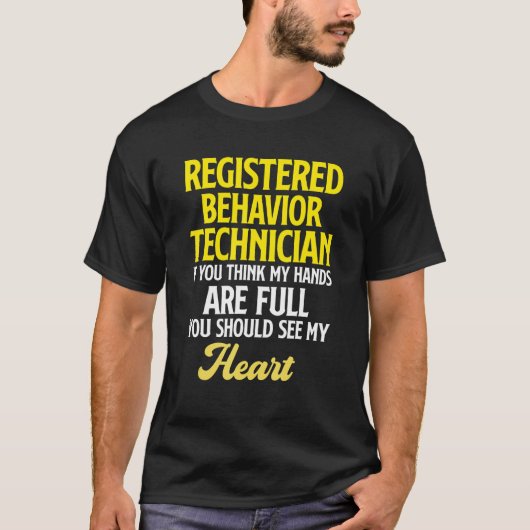 Gedragstechnicus Behavioral Tech RBT 3 T-shirt (Voorkant)