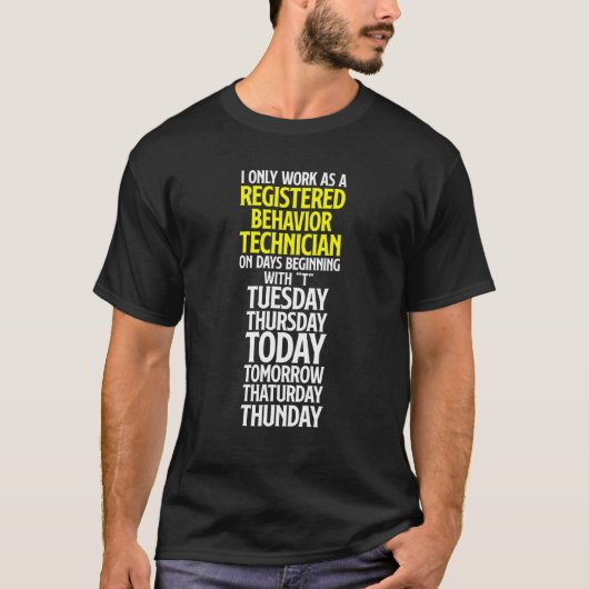 Gedragstechnicus Gedragstechniek RBT 1 T-shirt (Voorkant)