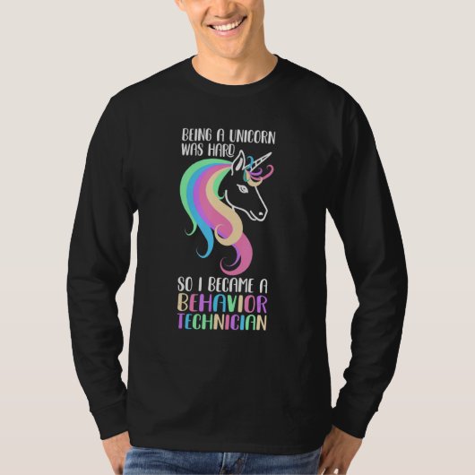 Gedragstechnicus Unicorn ABA Therapist T-shirt (Voorkant)