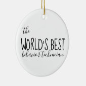 Gedragstechnologie, ABA, gedragstherapie, ABA Keramisch Ornament (Rechts)