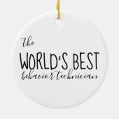 Gedragstechnologie, ABA, gedragstherapie, ABA Keramisch Ornament (Achterkant)