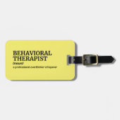 Gedragstherapeut Bag Label Definition Bagagelabel (Voorkant horizontaal)