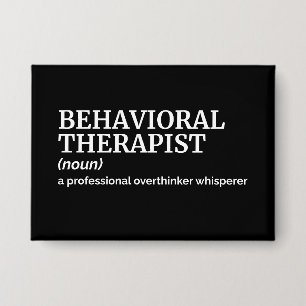 Gedragstherapeut Humor - Grappige Definitie Button