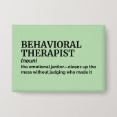 Gedragstherapeut Life - Grappige definitie Button (Voorkant)