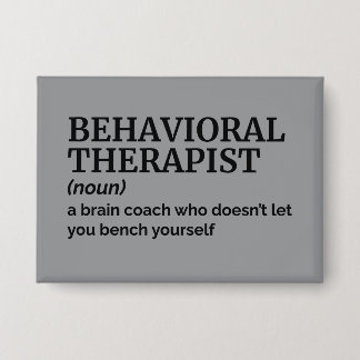 Gedragstherapeut Professionele Humor Button