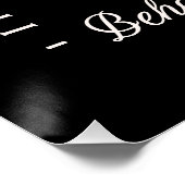 Gedragstherapie therapeut citeert retro zwart perfect poster (Hoek)