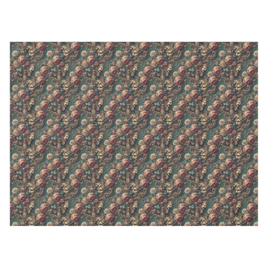Gedrangde decadentie - Gotisch medium patroon Tafelkleed (Voorkant (Horizontaal))