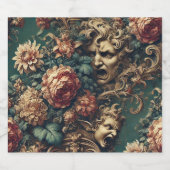 Gedrangde decadentie - Gotische Victoriaans bloem Bier Etiket (Enkel label)