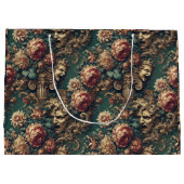 Gedrangde decadentie - Gotische Victoriaans bloem Groot Cadeauzakje (Achterkant)