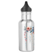 gedrapeerde bloemige elegantie waterfles (Links)