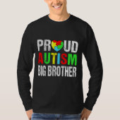 Gedresseerd autisme Big Brother Heart Family M T-shirt (Voorkant)
