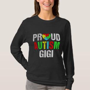Gedresseerd autisme Gigi Heart Family Matching T-shirt