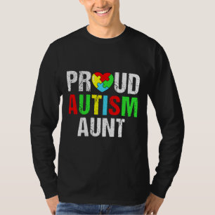 Gedresseerd autisme tante Hart Familie die overeen T-shirt