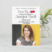 Gedreven door afstudeerfeest Coronavirus Aankondiging (Staand voorkant)