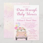 Gedreven door Covid Baby shower Kaart (Voorkant / Achterkant)