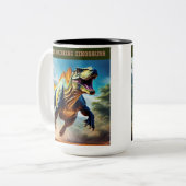 Gedreven door diesel tweekleurige koffiemok (Voorkant links)