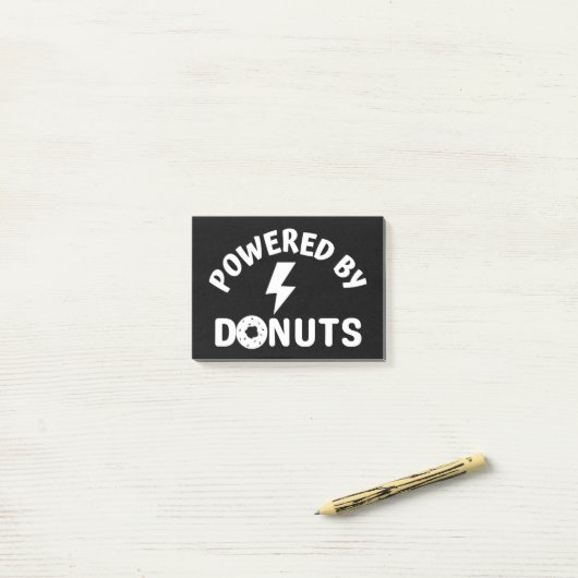 gedreven door donuts post-it® notes (Op bureau)