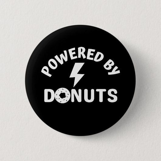 gedreven door donuts ronde button 5,7 cm (Voorkant)