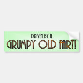 Gedreven door een Grumpy Old Fart Bumpersticker (Voorkant)