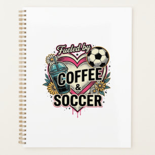 Gedreven Door Koffie En Voetbal Vintage Shirt Ontw Planner
