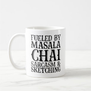 Gedreven Door Masala Chai Sarcasme En Schetsen Koffiemok