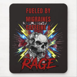 Gedreven door migraine Pure vloeibare razernij Sch Muismat