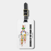 Gedreven door mijn eigen code (DNA-replicatie) Bagagelabel (Voorkant verticaal)