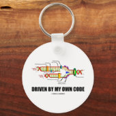 Gedreven door mijn eigen code (DNA-replicatie) Sleutelhanger (Voorkant)
