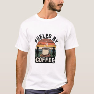 Gedreven door Retro Kampeer Coffee T-shirt