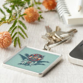 Gedreven Goose Spirit Gids voor Native American Sleutelhanger (Zijkant)