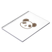Gedroefde panda beer notitieboek (Linkerzijde)