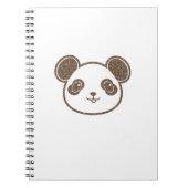 Gedroefde panda beer notitieboek (Voorkant)