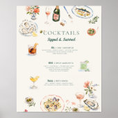 Gedronken & Geproefd Kustsupperclub Poster (Voorkant)
