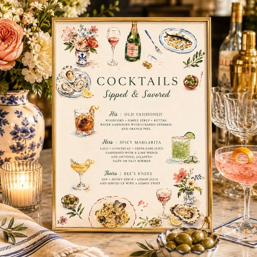 Gedronken & Geproefd Kustsupperclub Poster