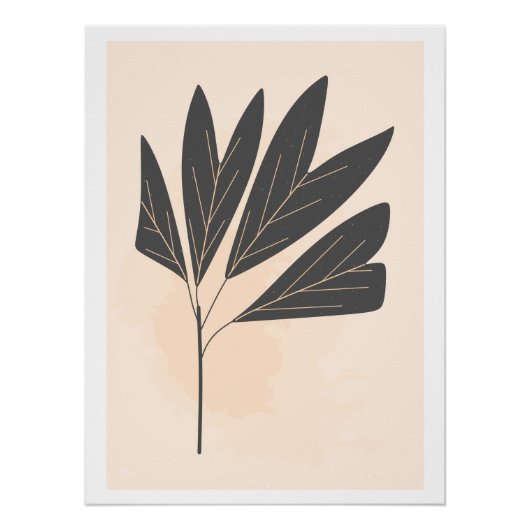 Gedroogd blad perfect poster (Voorkant)