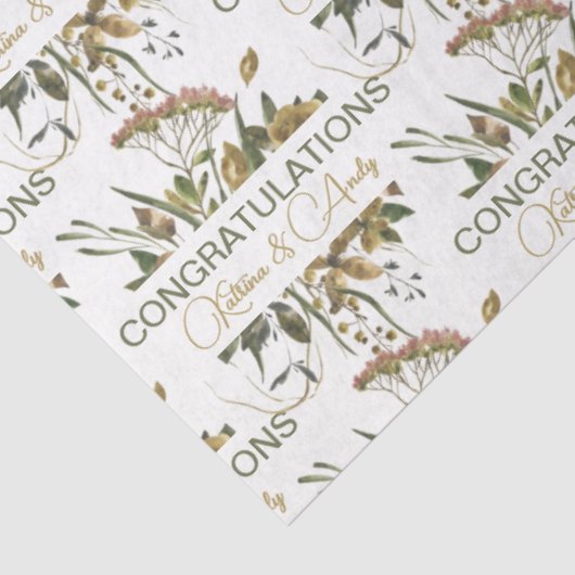 Gedroogd bloemengebed tissuepapier  (Detail)