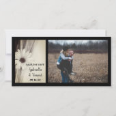 Gedroogd Boerderij Wheat Country Wedding Save the  Date (Voorkant)