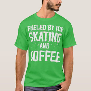 Gedroogd door afbeelding schaatsen en koffie 1 t-shirt