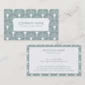 Gedroogd groen en wit  Kunstdecopatroon Visitekaartje (Voorkant / Achterkant)