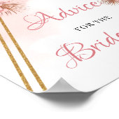 Gedroogd handpalm leest Blush Advice voor de te ve Poster (Hoek)