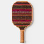 Gedroogd Kastrooster Afrikaans geïnspireerd pracht Pickleball Paddle (Voorkant)