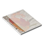 Gedroogd Notitieblok van jaarbladeren en bloemen (Schuin)