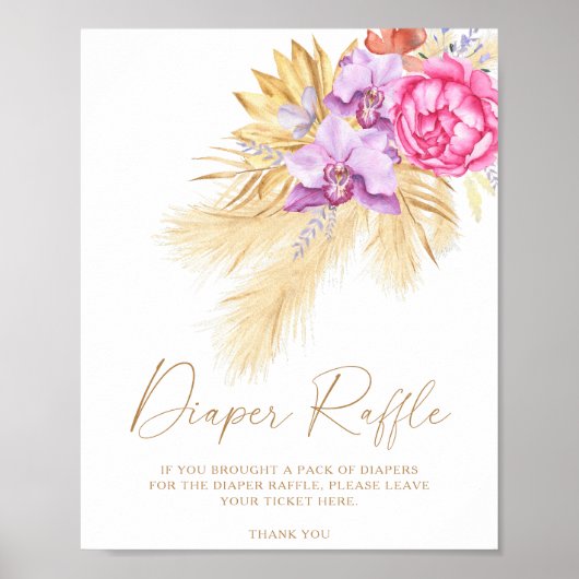 Gedroogd pampasgras - luierspel poster (Voorkant)