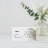 Gedroogd Prairie Grass Visitekaartje (Staand voorkant)